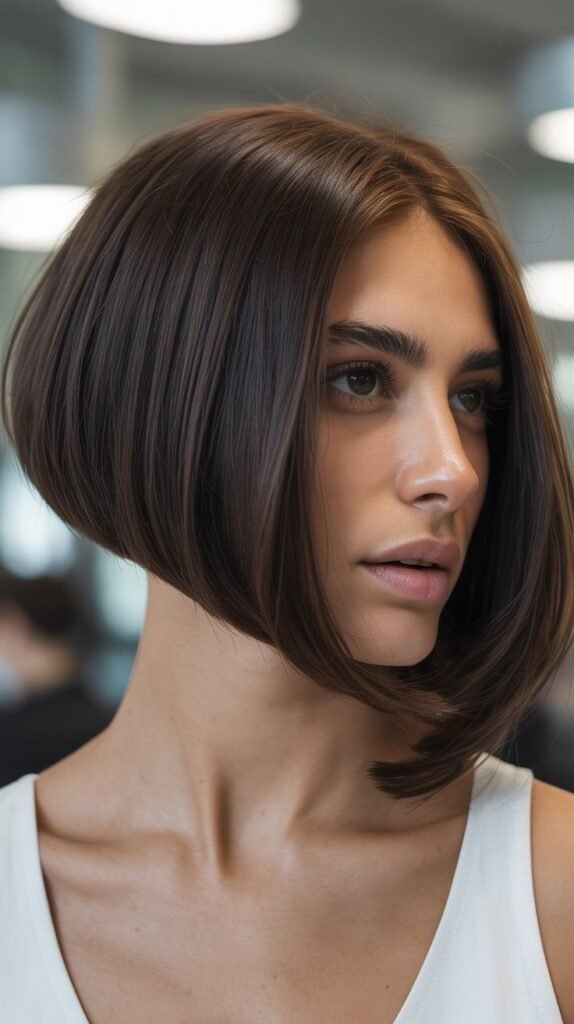 Asymmetrical Angled Bob