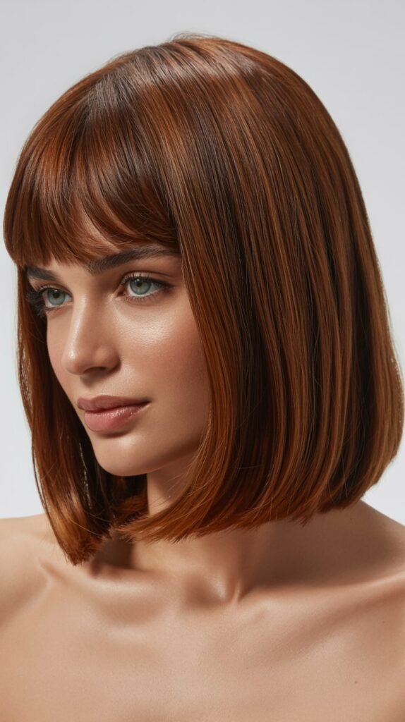  Long Bob with Baby Bangs