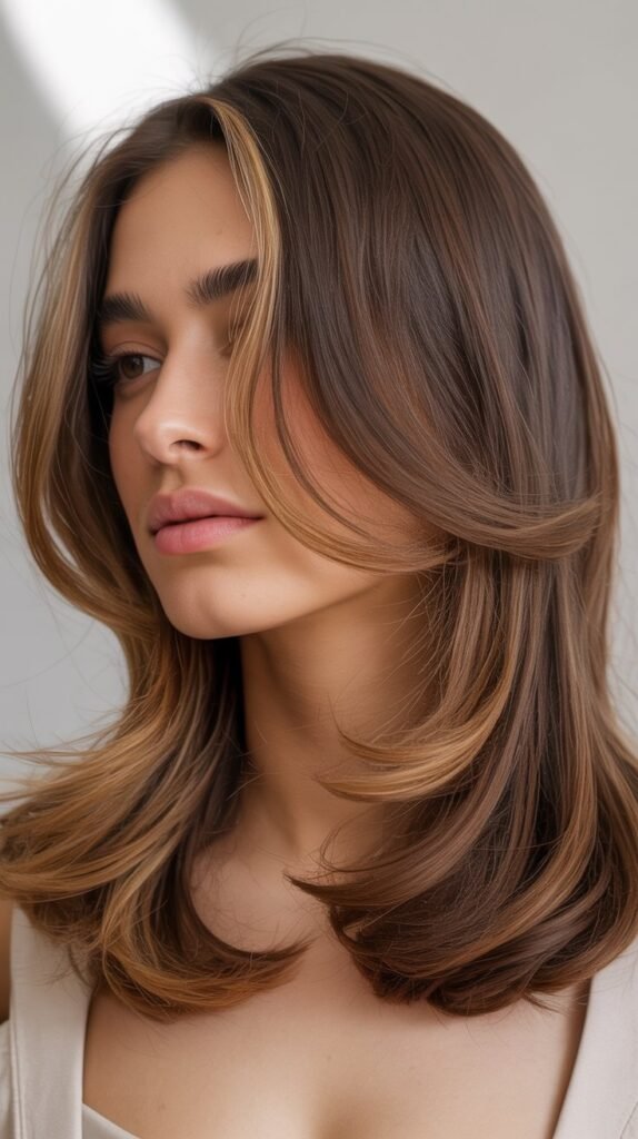 Ash Brown with Face-Framing Highlights