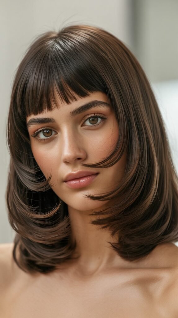 Long Bob with Micro Bangs