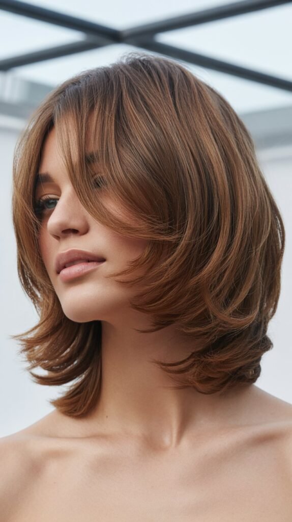Layered Long Bob with Volume