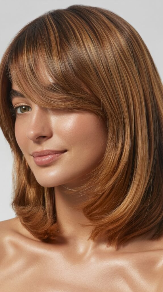 Long Bob with Wispy Side Bangs