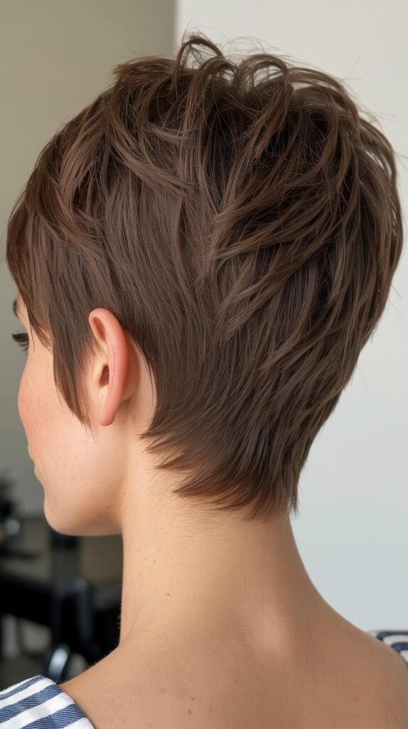 Layered Pixie with Tapered Nape