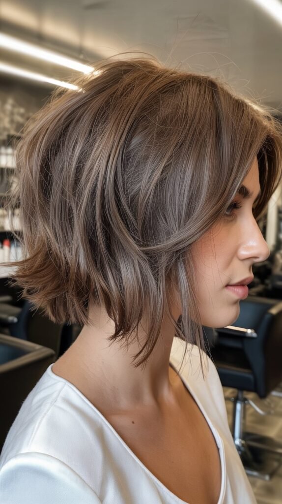 Shaggy Angled Bob