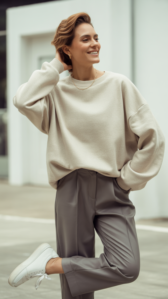 The Elevated Sweatshirt Style