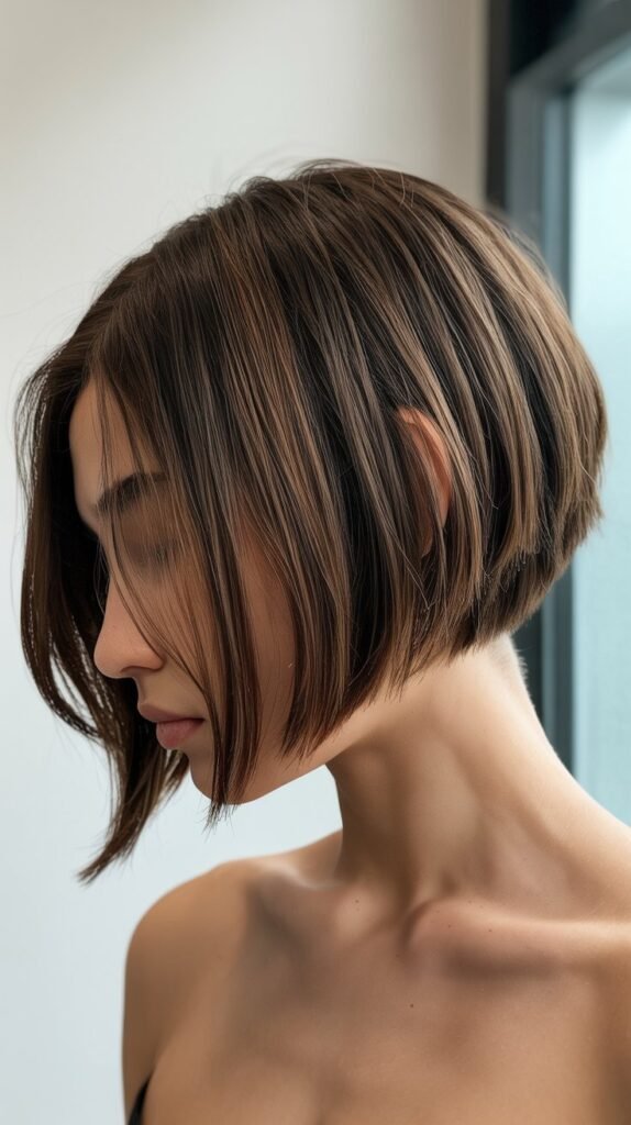  Layered Angled Bob with Texture