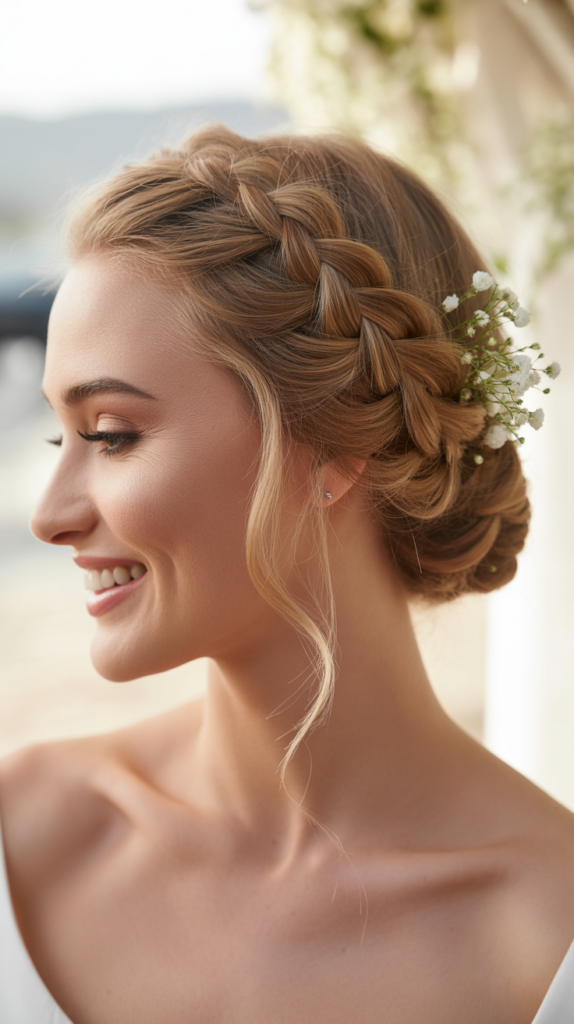 Diagonal Braided Updo
