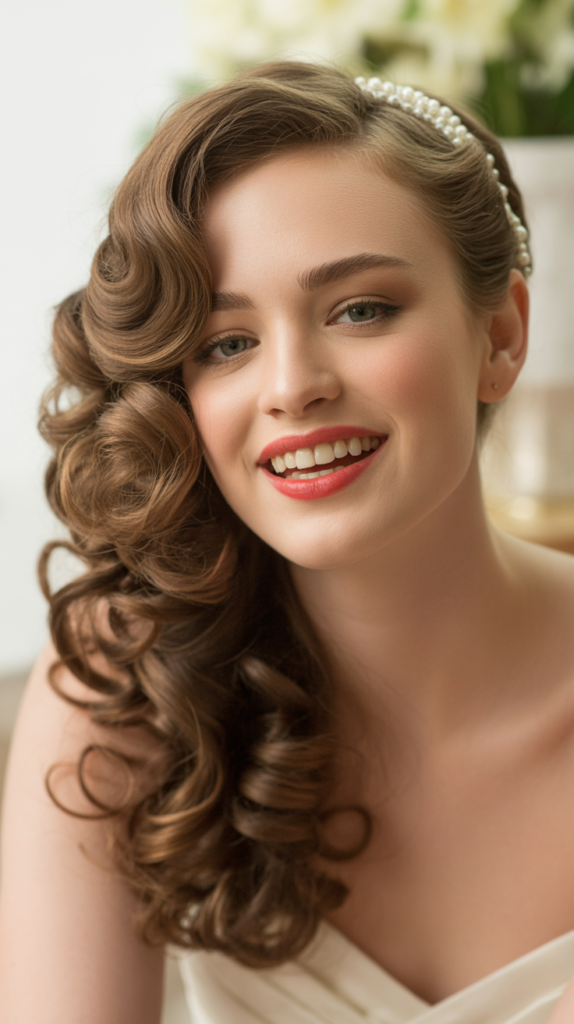 Pinned Curls with Vintage Styling