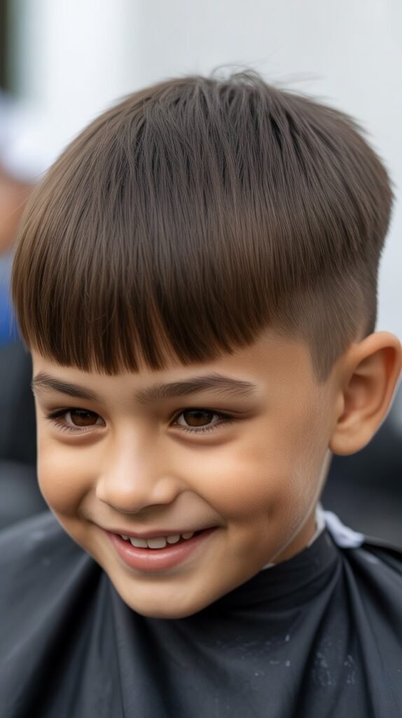 Modern Short Straight Hairstyles for Boys