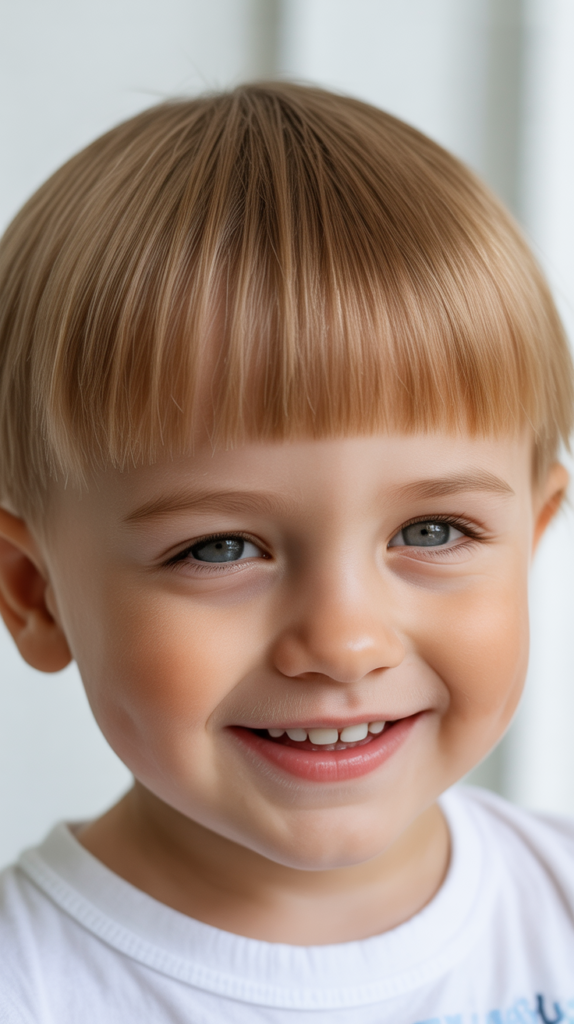 Blunt Fringe with Short Back