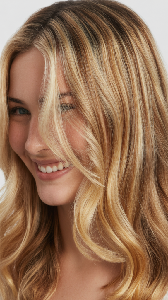 Blonde Highlights for Gray Hair Coverage