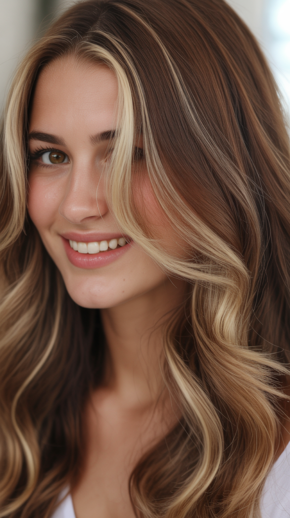 Peekaboo Blonde Highlights