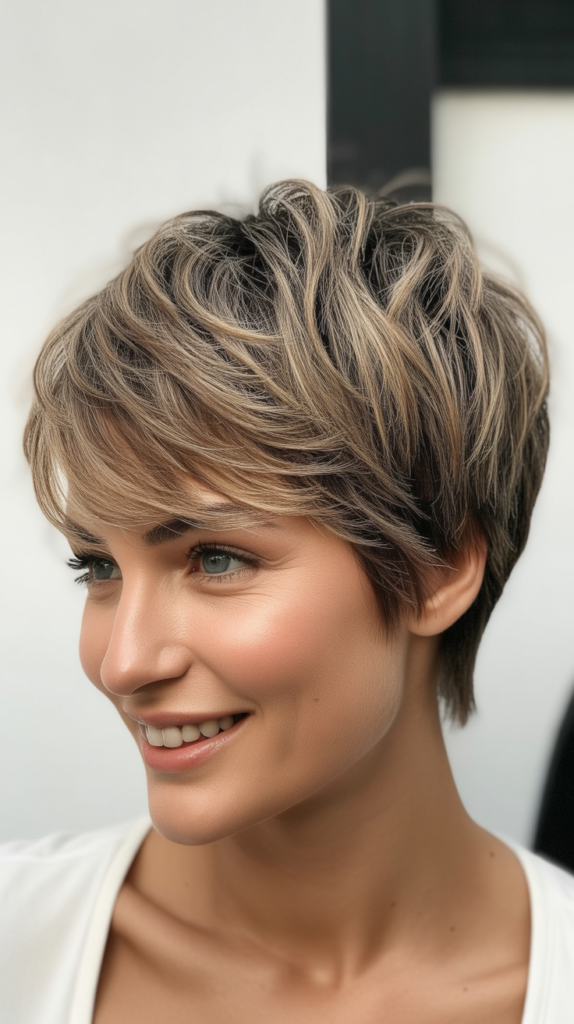 Classic Tousled Pixie with Textured Layers