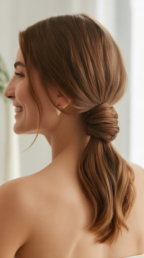 Twisted Low Ponytail