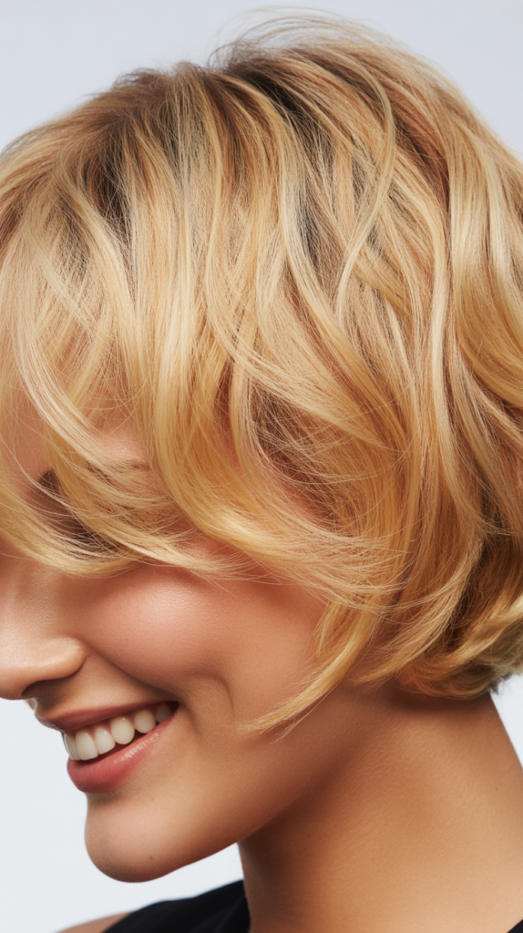 Blonde Highlights on Short Hair