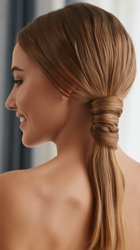 Wrapped Ponytail Updo
