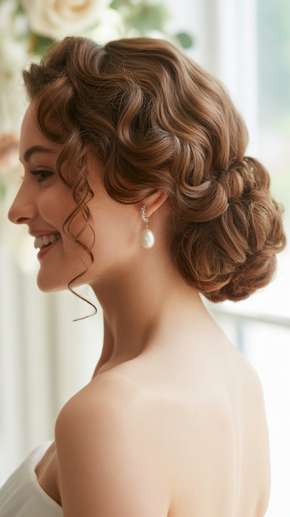 Curly Side Chignon