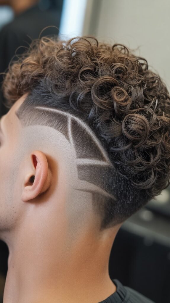 Disconnected Curly Undercut