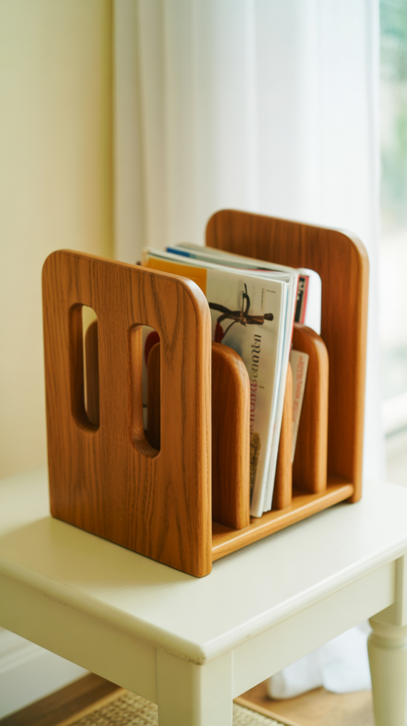 Wooden Magazine Racks