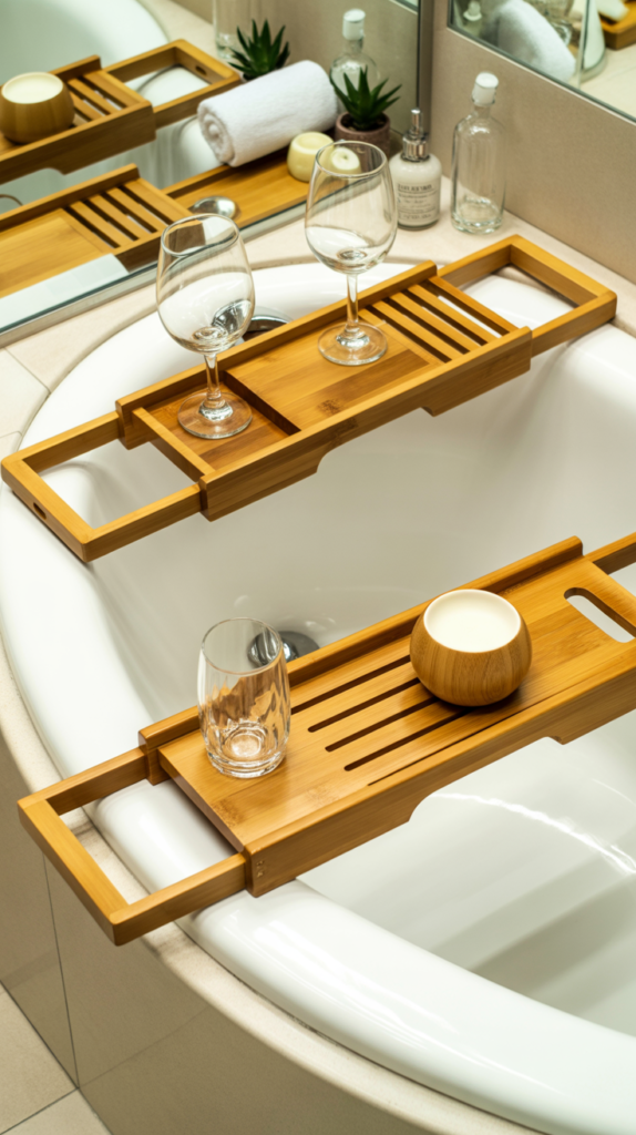 Wooden Bath Caddies