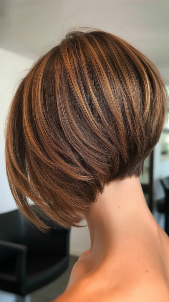 Stacked Bob with Beveled Edges