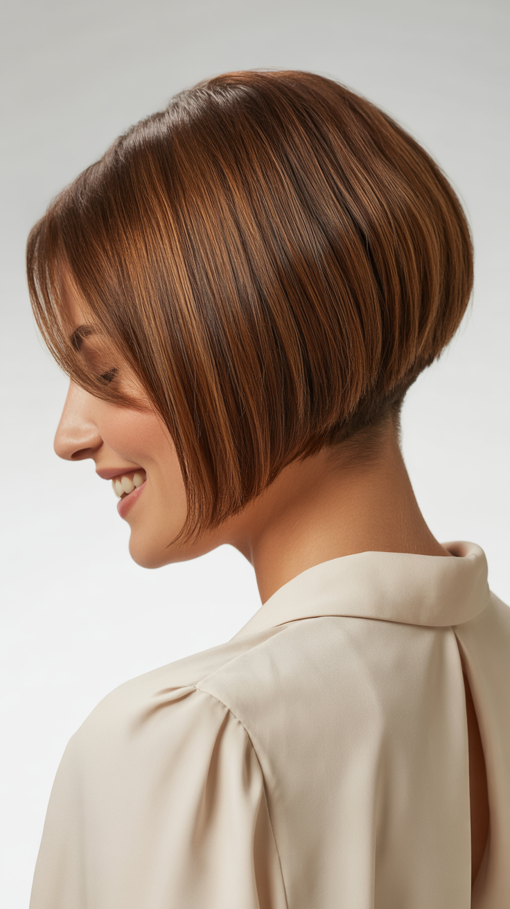 Best Inspiring Back View Stacked Inverted Bob Haircut Ideas