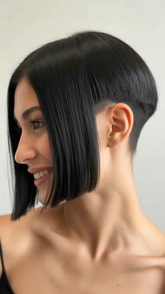 Sleek Bob with Nape Undercut