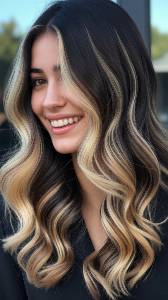 Blonde Ombre Starting Mid-Length
