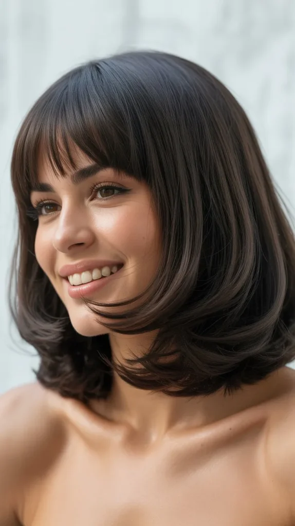 Voluminous Lob with Full Fringe
