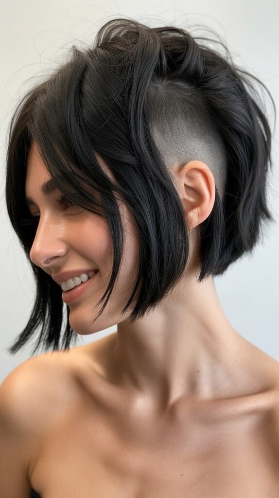 Choppy Bob with Nape Undercut