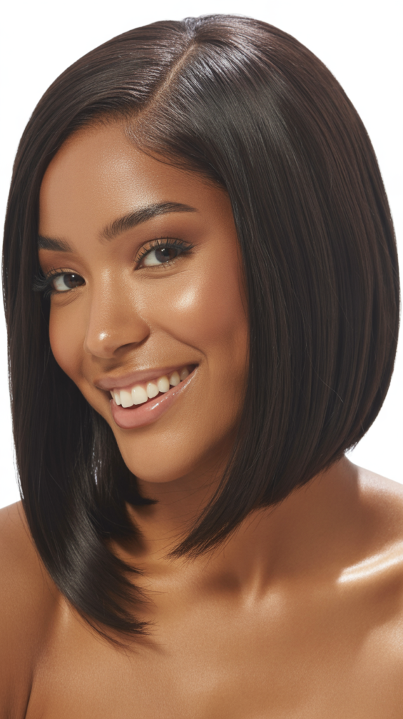  Straight Wig with Tapered Sides