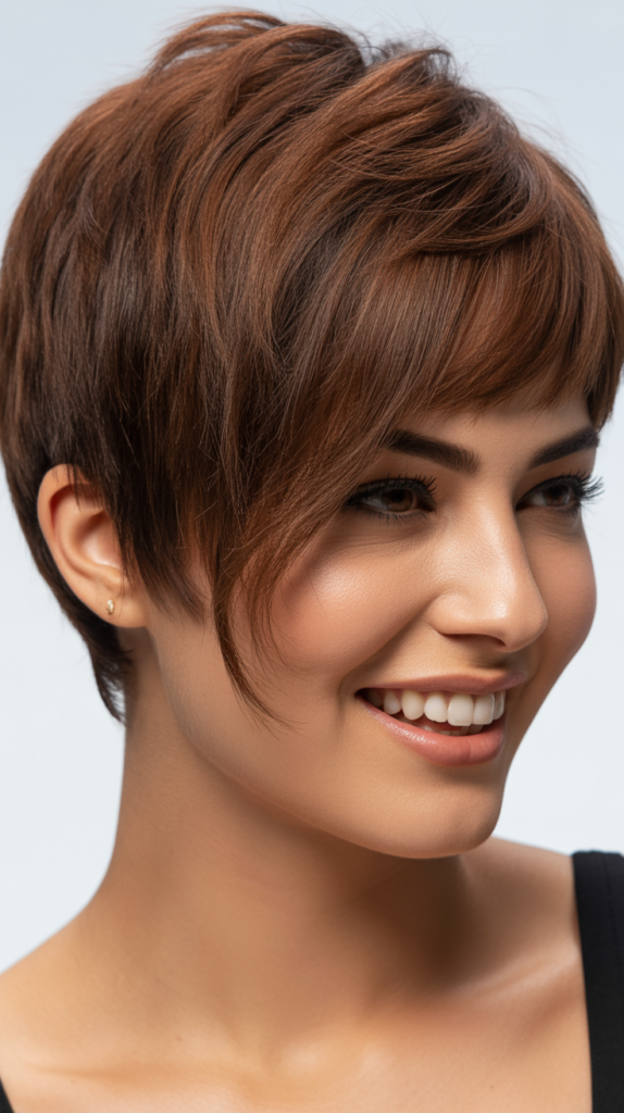Choppy Pixie with Side Fringe