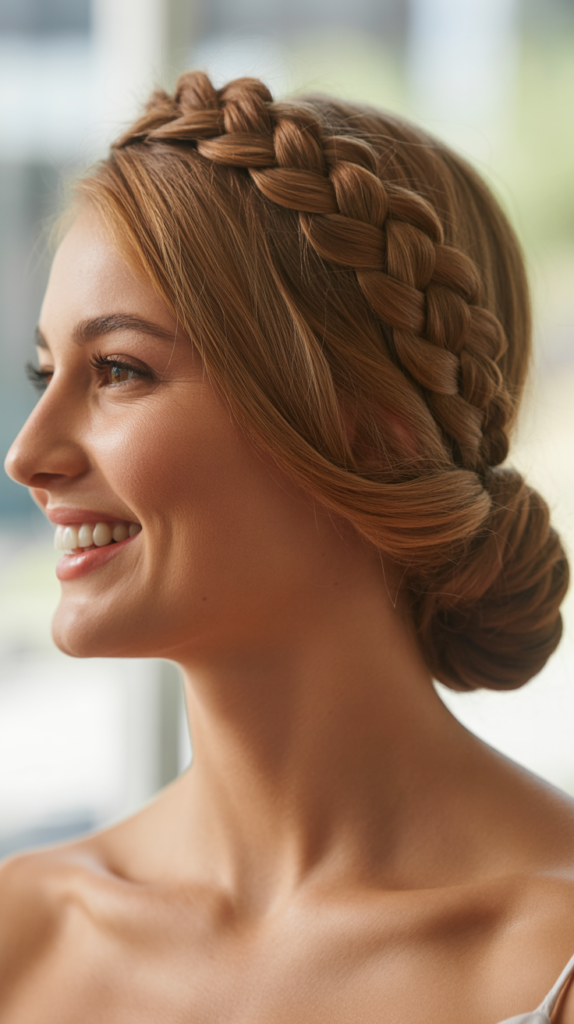 Braided Crown Updo