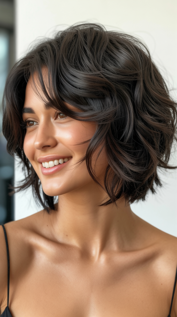  Razor-Cut Choppy Bob