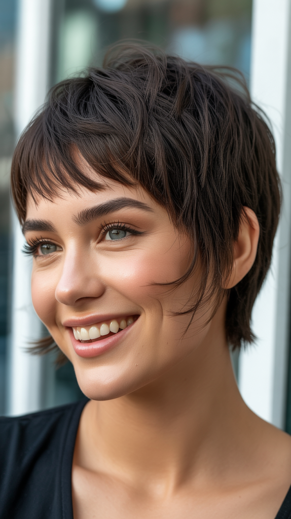 Short Shag with Micro Bangs
