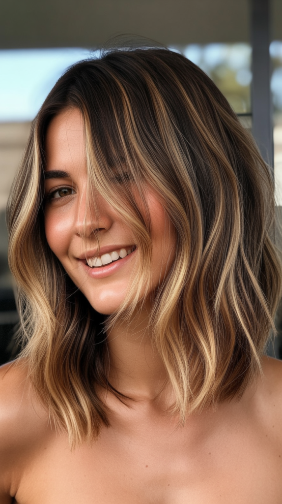 Choppy French Bob with Color Melt