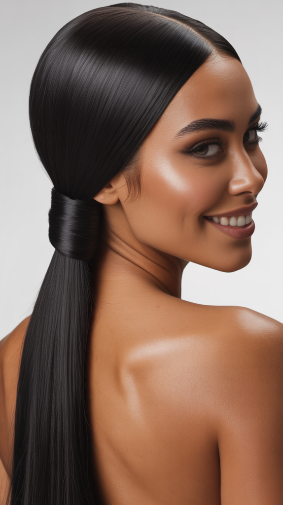Low Ponytail with Wrapped Base