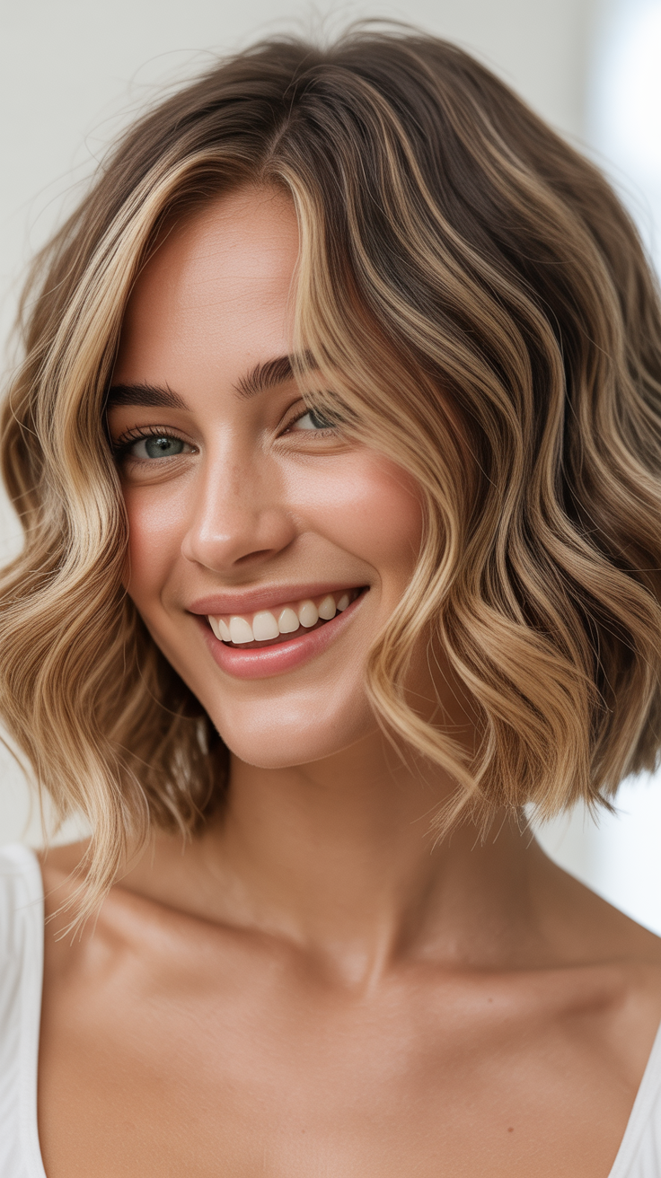 Gorgeous Wavy Angled Bob Hairstyles