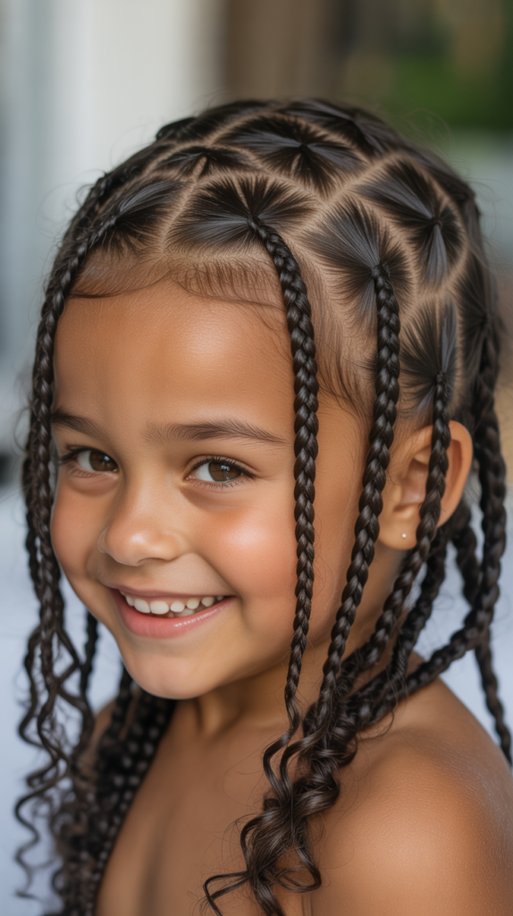  Mixed Size Cornrows