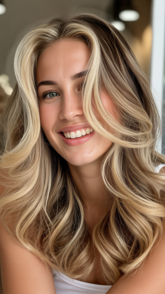 Vanilla Blonde Highlights with Beige Lowlights