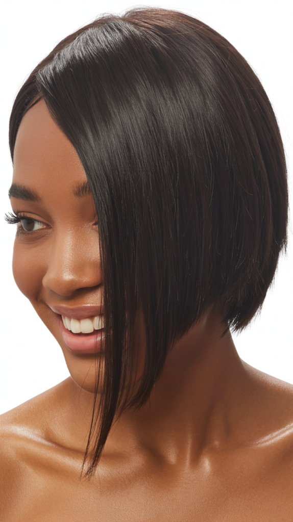  Asymmetrical Straight Cut