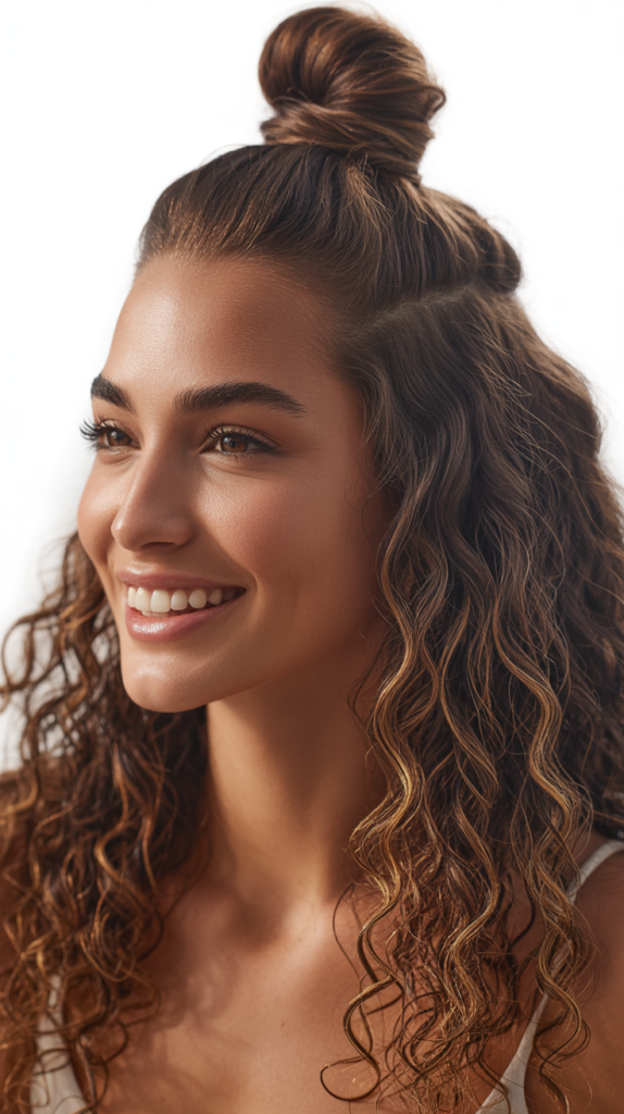 Sleek Top Knot Half Up