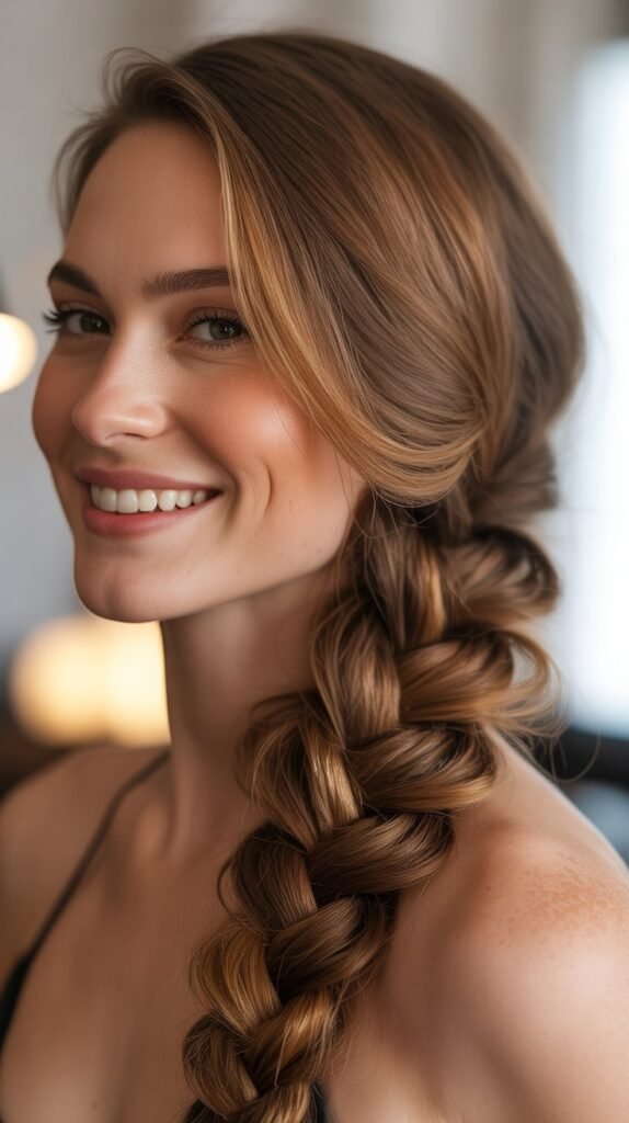  Side-Swept Fishtail Braid