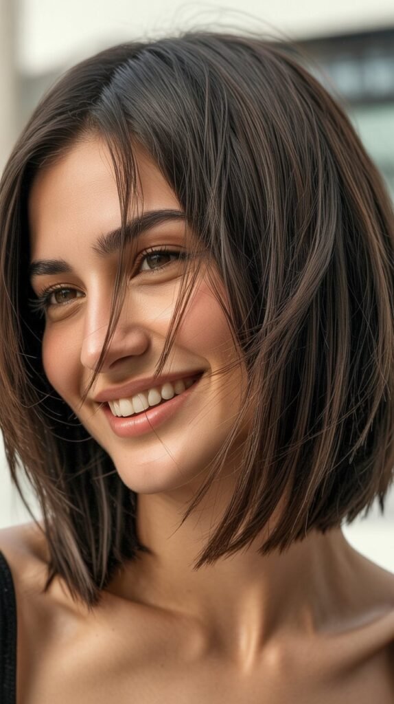 Textured Choppy Bob with Razored Layers