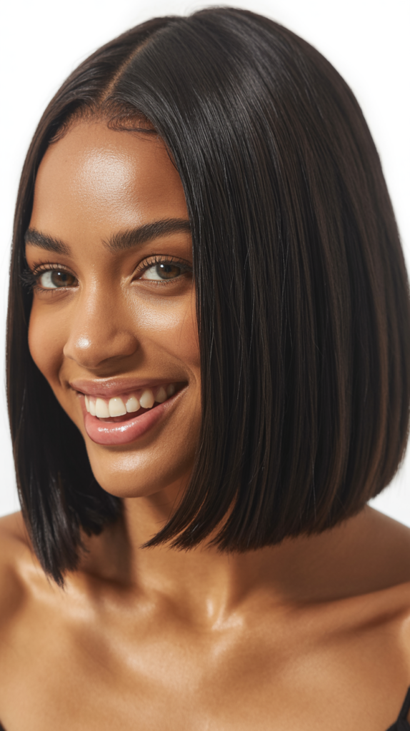 Razor-Cut Straight Bob
