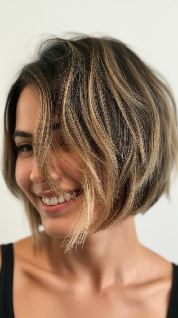 Choppy Bob with Root Shadow