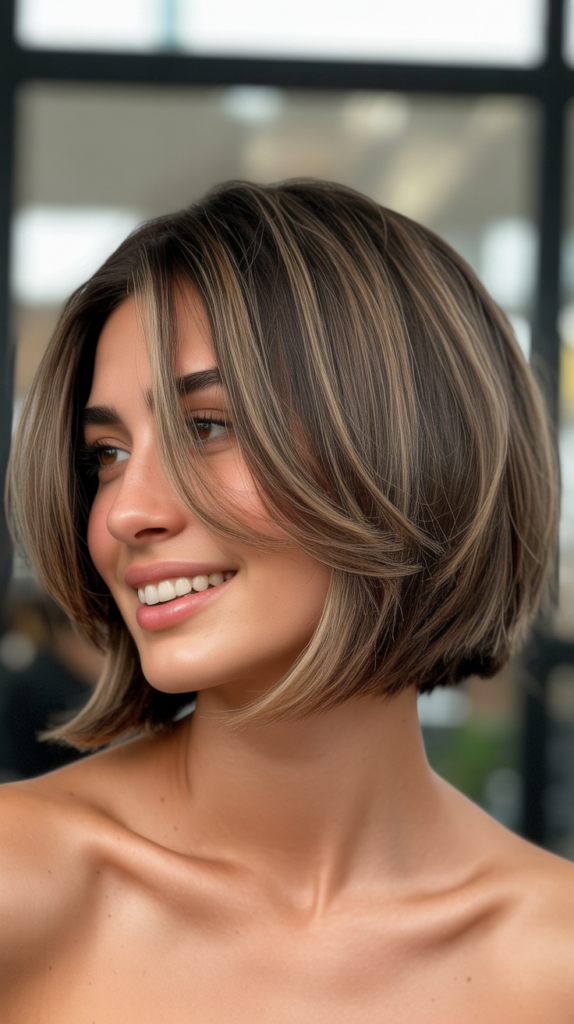 Choppy Bob with Face-Framing Layers