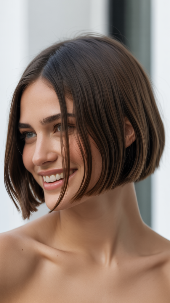 Sleek Choppy French Bob