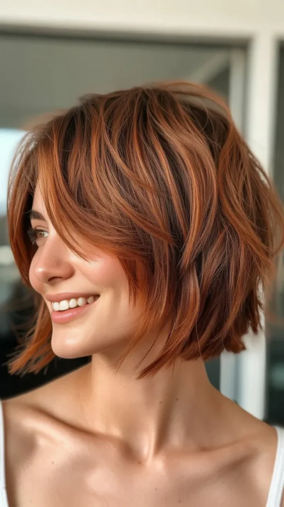 Choppy Bob with Slicked-Back Styling