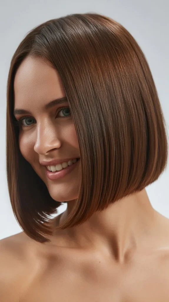 Sleek Long Bob for Fine Hair